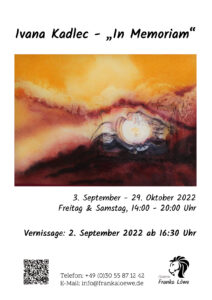 Ausstellungsplakat Ivana Kadlec