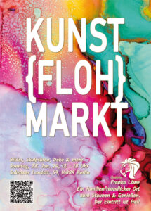 Kunstflohmarkt in der Garage der Galerie Franka Löwe am 28.01.2024