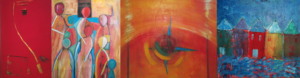Neue große und farbenfrohe Kunstwerke in der Galerie Franka Löwe
