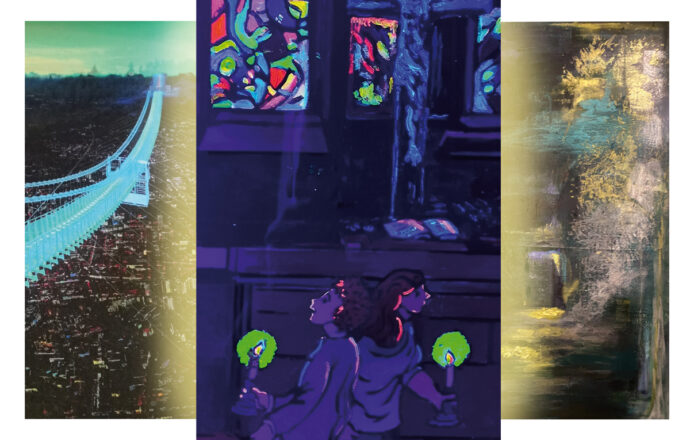 Titelbild zur Lichtkunst Ausstellung "Fiat lux cum arte"